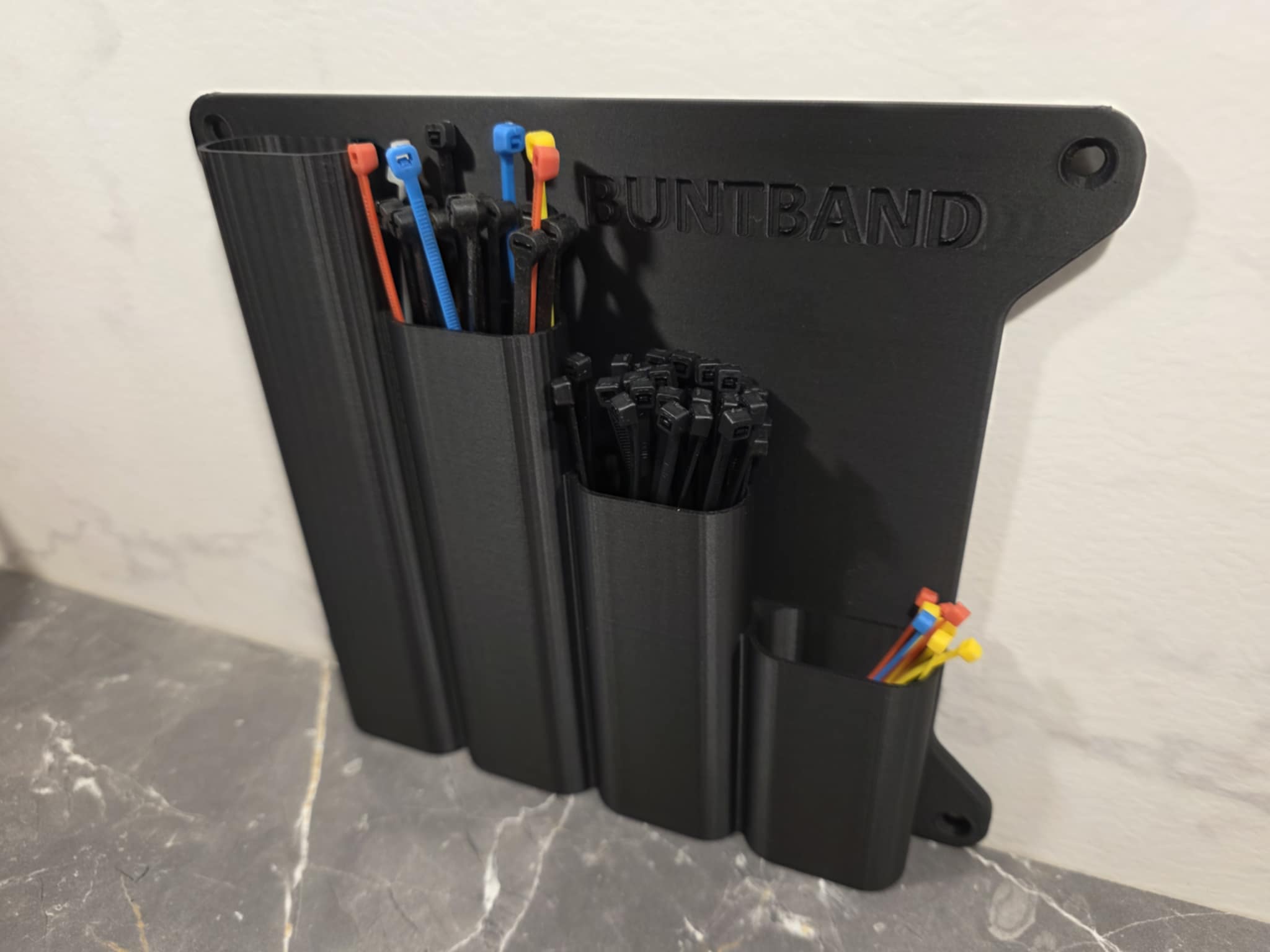 Wallmounted Cable tie storage - Zip tie holder
