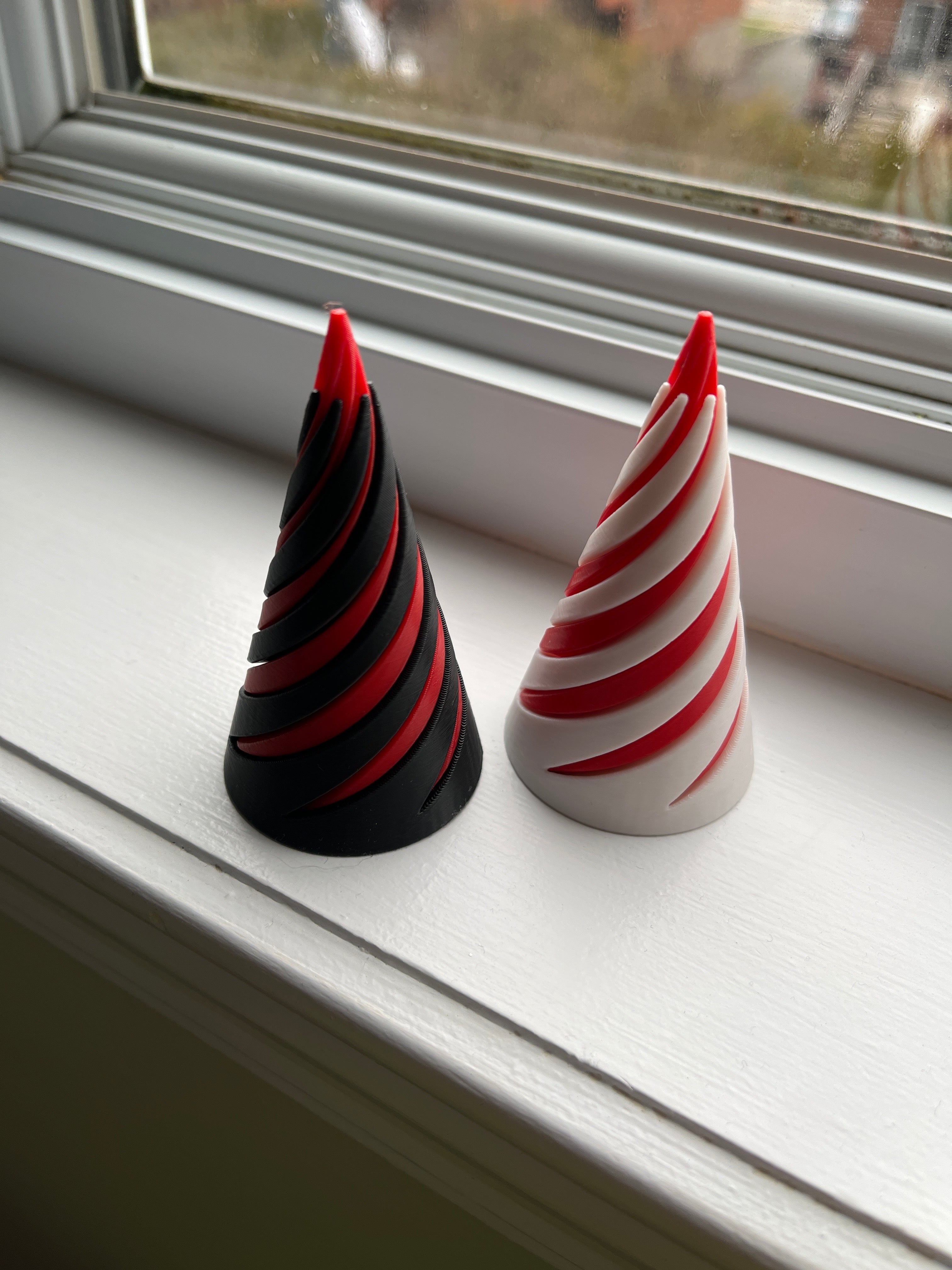 Spiral fidget cone